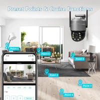 Cámara de Vigilancia Nocturna de 360 Grados Visión Completa HD Monitor Remoto de Teléfono Móvil - details 11