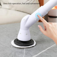 Cepillo de limpieza eléctrico con 5/6 cabezales, cepillo portátil duradero para suelos y ventanas - details 6