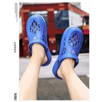 Sandalias ligeras de EVA para hombre, zapatos informales con agujeros, zuecos para amantes del jardín en casa, zapatillas planas de playa al aire libre, talla grande 49 - details 22