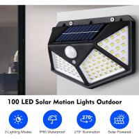 Lámpara Solar LED de pared para exteriores, luces impermeables con 3 modos, Sensor de movimiento y seguridad, para patio - details 3