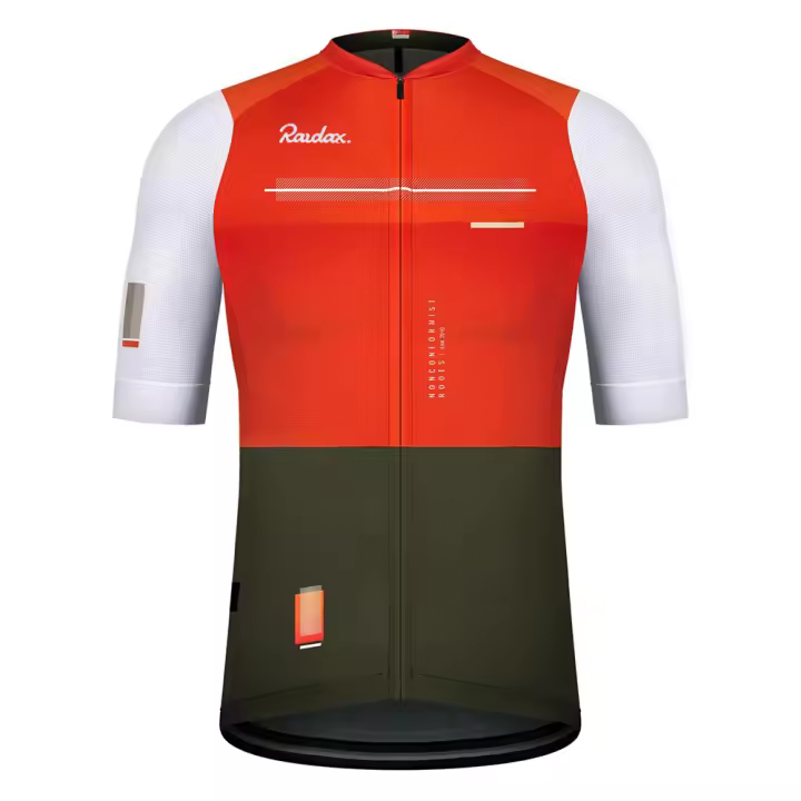 Men Cycling Jersey Raudax Classic Black Cycling Racing Tops Short Sleeve Cyclist Clothes Shirt Maillot Summer Bicycle Bike Wear - 1