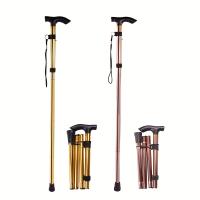 Bastón de Trekking ligero y ajustable para hombre y mujer, bastón plegable con mango de goma - details 7