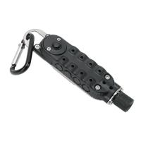 Mini destornillador multifuncional para exteriores EDC, forma de llavero, herramienta de reparación de acero portátil - details 5