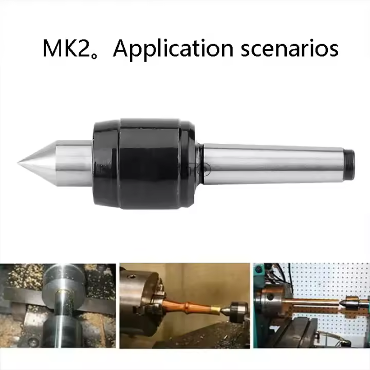 MK2 Black Rotary Top Pin LIVE Center MK2 Centro de rotación activa de alta precisión Torno CNC Mecanizado de precisión - 1
