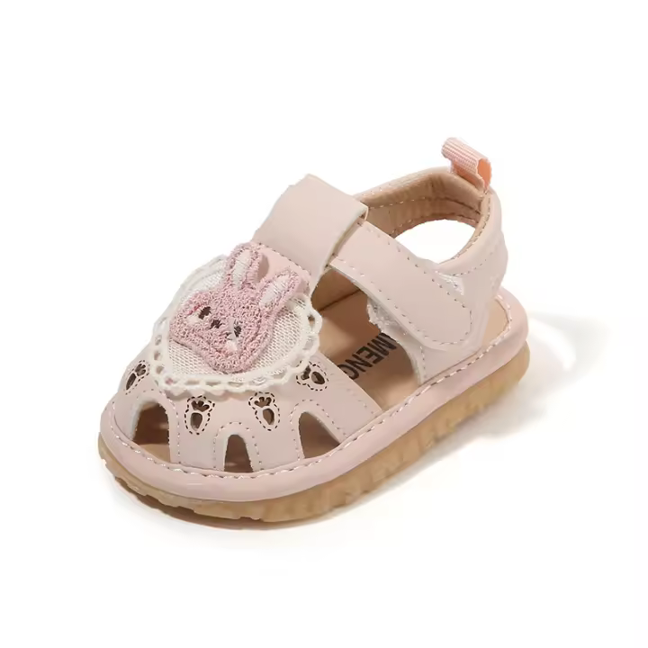 Bolso para niña, sandalias con cabeza de verano, suela antideslizante suave y bonita, zapatos para niños pequeños de princesa para bebé - 1