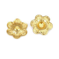 Tapas de cuentas de flores de latón de color no chapado, suministros de joyería Diy de alta calidad, collar, pendientes, accesorios para mujer - details 61