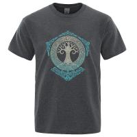 Yggdrasil Camiseta con Diseño de Árbol del Mundo para Hombre, Camisa con Patrón Estampado, Mitología Nórdica, Odin Aesir, Prenda de Marca de Moda, Verano, 2022 - details 17
