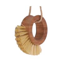 Diseño de disco de cerdas de coco 2 en 1, utilizado para el cuidado de ollas de fondo plano en el hogar, cepillo de limpieza de frutas y verduras de doble propósito - details 1