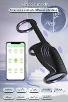 Vibrador Bluetooth para pene, anillo vibrador controlado por aplicación, juguete sexual masculino para adultos, pareja, agente retardante de eyaculación, punto G - details 2