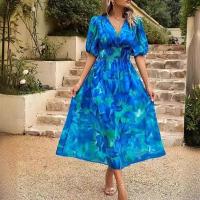 Vestido de verano de manga corta para mujer, vestidos estampados a la moda - details 7