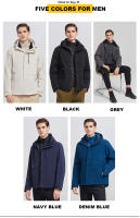 LNGXO Chaqueta de Down Impermeable Cálida para Invierno, Adecuada para Senderismo, Camping, Esquí - details 7