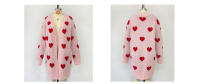 Cárdigan largo de punto para mujer - Abrigo suéter maxi suelto del día de San Valentín, chaqueta cálida de ganchillo de invierno, jersey de gran tamaño bohemio grueso de primavera - details 8
