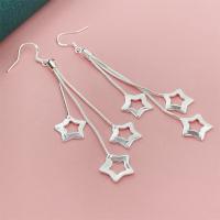 Pendientes de estrella de cinco puntas de Plata de Ley , joyería de moda, regalos de fiesta de navidad - details 3