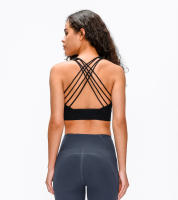 Sujetador Deportivo de Yoga para Mujeres SHINBENE con Correa Cruzada y Almohadilla Plantilla Inalámbrico Top de Entrenamiento Fitness - details 24