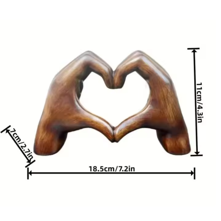 Escalera de resina en forma de corazón para el hogar, sala de estar, lámpara de escritorio, adornos de viento de lujo, Acción de Gracias - 1
