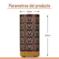 Humidificador de aire ultrasónico de 100ML con difusor de aceite esencial y luz LED de 7 colores tubo largo de cobre rojo loto protección contra sobrecalentamiento - details 12