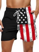 Pantalones cortos de playa sueltos para hombres, ropa deportiva, pantalones cortos de patrón 3D de secado rápido con cordón, pantalones cortos ligeros para trajes de baño de verano, bañador de natación para vacaciones en la playa - details 8