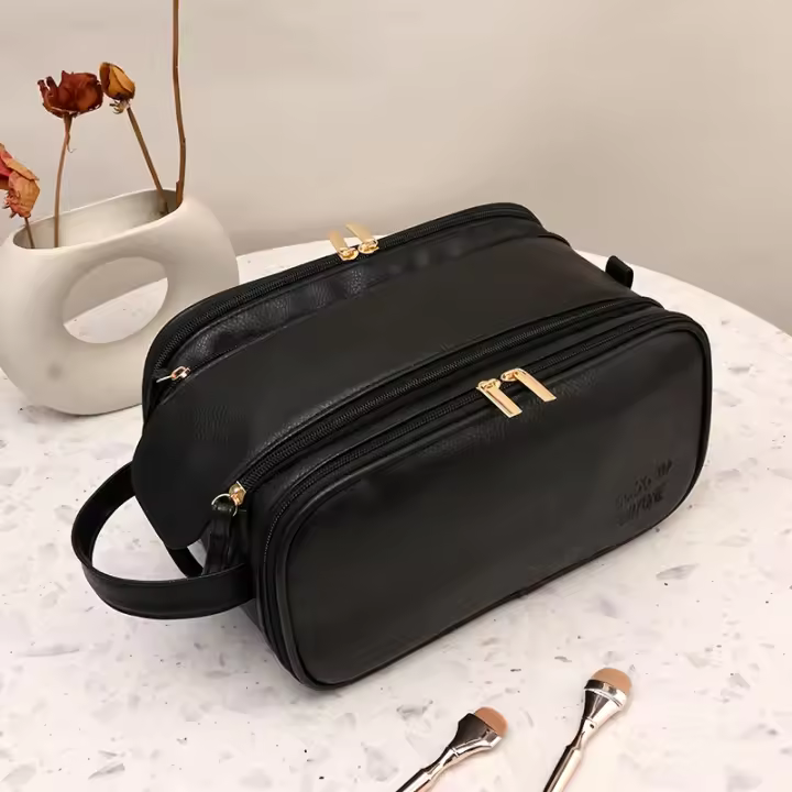 Bolsa De Maquillaje Impermeable Para Hombres Y Mujeres Organizador De Gran Capacidad De Cosméticos Bolsa De Viaje Estuche De Toallas De Mano Estilo Moda - 1
