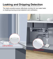 Sensor de Fugas Inteligente GIRIER Monitore de Fugas de Agua ZigBee para Seguridad del Hogar Inteligente Impermeable IP66 Soporte de Asistente de Hogar - details 3