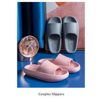 Zapatillas de suela gruesa para hombre y mujer, sandalias suaves de EVA, para el hogar Chanclas de playa, antideslizantes, talla grande 36-45 - details 1