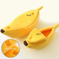 Cama de Mascota en Forma de Plátano Caliente Cesta Acogedora para Cachorros y Gatitos - details 2