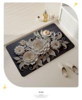 Alfombra de Baño 3D Absorbente Barro de Diatomeas Suave Alfombra de Entrada Antideslizante - details 5