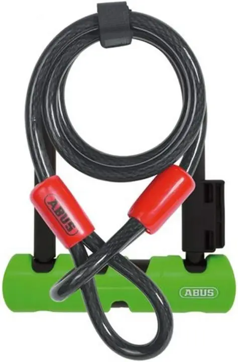 Candado de Bicicleta Ultra 410 + Soporte SH34 + Cuerda de Bucle Cobra 10/120, Verde - 1