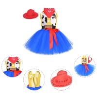 Conjuntos de disfraces de vaquera para actuación, vestido tutú de dibujos animados para niñas, cosplay, ropa de fiesta de carnaval - details 3