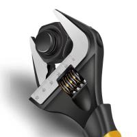 Llave ajustable CR-V, llave Universal de gran apertura de alta calidad, herramienta de reparación de plomería de alta dureza, llave de baño para casa - details 4