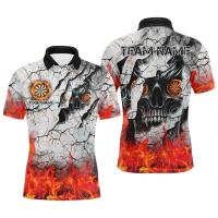Camisetas con gráficos de dardos a la moda, camisetas personalizadas con nombre del equipo, camisetas estampadas en 3D, camisetas deportivas holgadas y transpirables para hombre - details 1