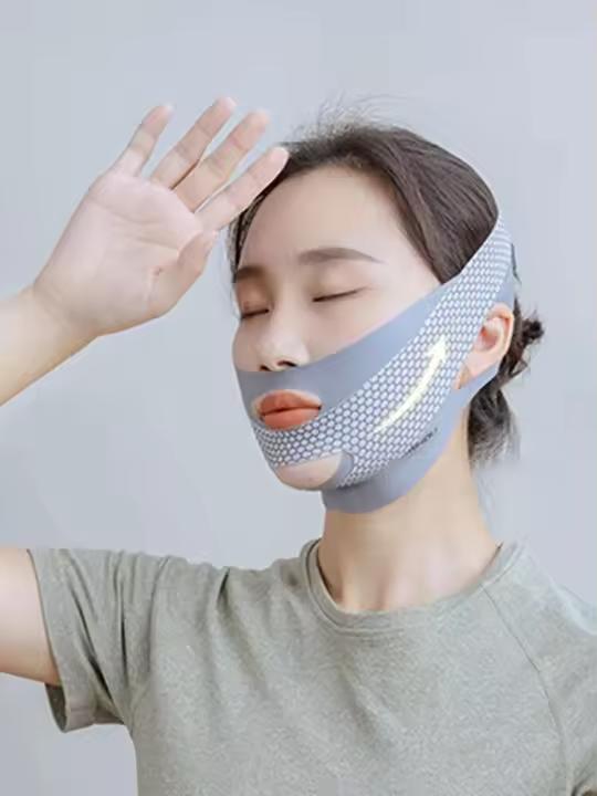 Formador de cara en forma de estiramiento para dormir, vende relación, reduce la amapola, banda adelgazante facial, Masse - 1