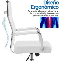 Respaldo Alto Hogar Oficina Ergonómico Tapizada Cuero PU Capacida Carga 136 KG - details 5
