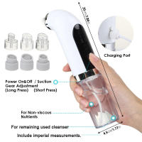 Eliminador de espinillas, aspirador de poros recargable por USB, limpiador de poros de ciclo de agua - details 7