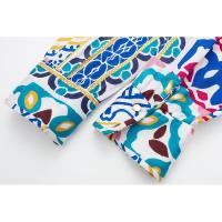 BUNO-Camisa de manga larga con estampado de textura de seda suelta para mujer, camisa versátil con tapa, temperamento, primavera, novedad de 2025 - details 9