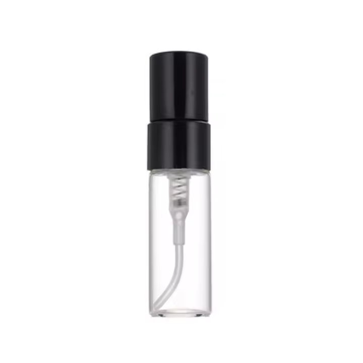 Hidratante, tapa dorada y plateada, viales de muestra, contenedor cosmético transparente, atomizador de Perfume, botella de vidrio recargable, botella pulverizadora - 1