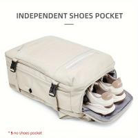 Mochila de Viaje de Gran Capacidad para Negocios Bolso de Computadora de Moda para Mujer con Bolsillos Secos y Húmedos Mochila de Commuting Diario Multifuncional - details 3