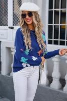 Suéter corto de punto para mujer, jersey de cuello redondo Kawaii, ropa informal ligera, tendencia de ventas - details 15