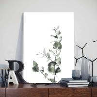 Pintura Nórdica de Arte de Pared en Lienzo JUBEER con Marco Posters de Hojas de Plantas Minimalistas Pictras para Decoración del Hogar - details 8