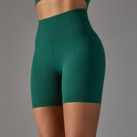 Nessaj-pantalones cortos de yoga sin costuras, con patrón de cuadros, transpirables, para gimnasio, mallas push up - details 29