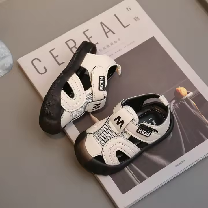 Sandalias de verano para niños, zapatos para caminar con punta, informales, multifuncionales, para playa y vacaciones, - 1