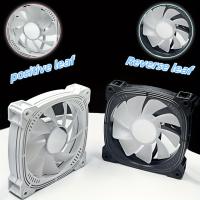 Ventilador de PC en forma de prisma con viento positivo y negativo, sincronización de luz, gran volumen de aire, color ARGB, control de temperatura PWM, silencioso - details 11