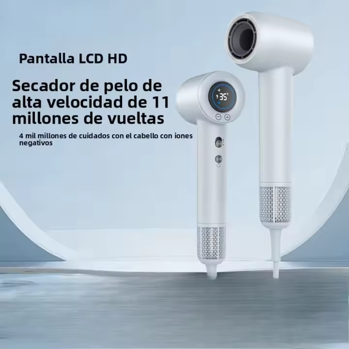 Secador de Pelo Eléctrico de Alta Velocidad Secado Rápido de Aire Frío y Caliente - 1