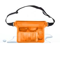 Bolsa gruesa impermeable para teléfono, bolsa impermeable de cintura plegable transparente, bolsa de almacenamiento suave subacuática para natación, deportes al aire libre - details 10