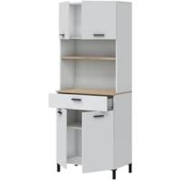 Mueble Auxiliar de Cocina Kira 2 Puertas + 1 Cajón Acabado Blanco Artik y Roble Canadian - details 4
