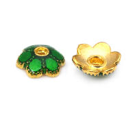 Tapetes de Flores de Brasso Dorado 18K 30PCS Accesorios de Joyería DIY de Alta Calidad - details 16