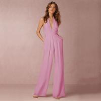 2025 Nueva Europa Y Los Estados Unidos Vestido De Banquete De Las Mujeres Mono Sexy Cuello Pantalones Femeninos - details 9