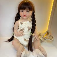 BZDOLL-Muñeca Reborn realista de silicona suave de cuerpo completo para niña, juguete de casa de juegos, regalo de cumpleaños, 55CM, 22 pulgadas - details 5