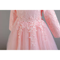 Vestido de actuación de Piano para niña, vestido de princesa de cumpleaños con flores para niña, tul hinchado de alta gama, pasarela - details 5