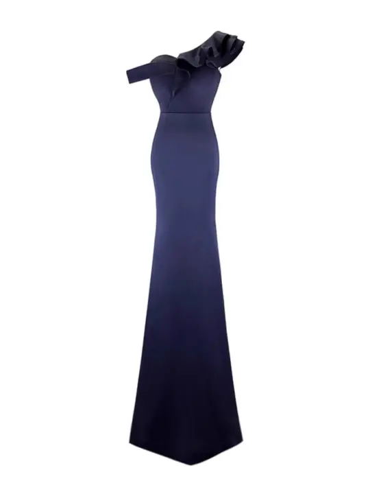 Vestido pequeño francés de lujo de gama alta con cola de pez para mujer, nuevo estilo, temperamento para banquete, alta sociedad - 1