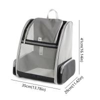 Mochila portátil para mascotas, bolsas plegables de gran capacidad para viajes para cachorros, cómoda y transpirable bolsa de transporte para gatos, viajes al aire libre - details 0